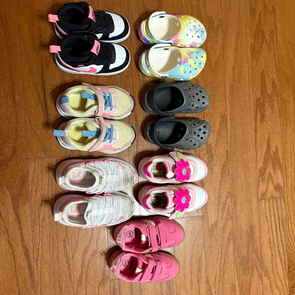 Lot Of Toddler Girl Shoes Size 8